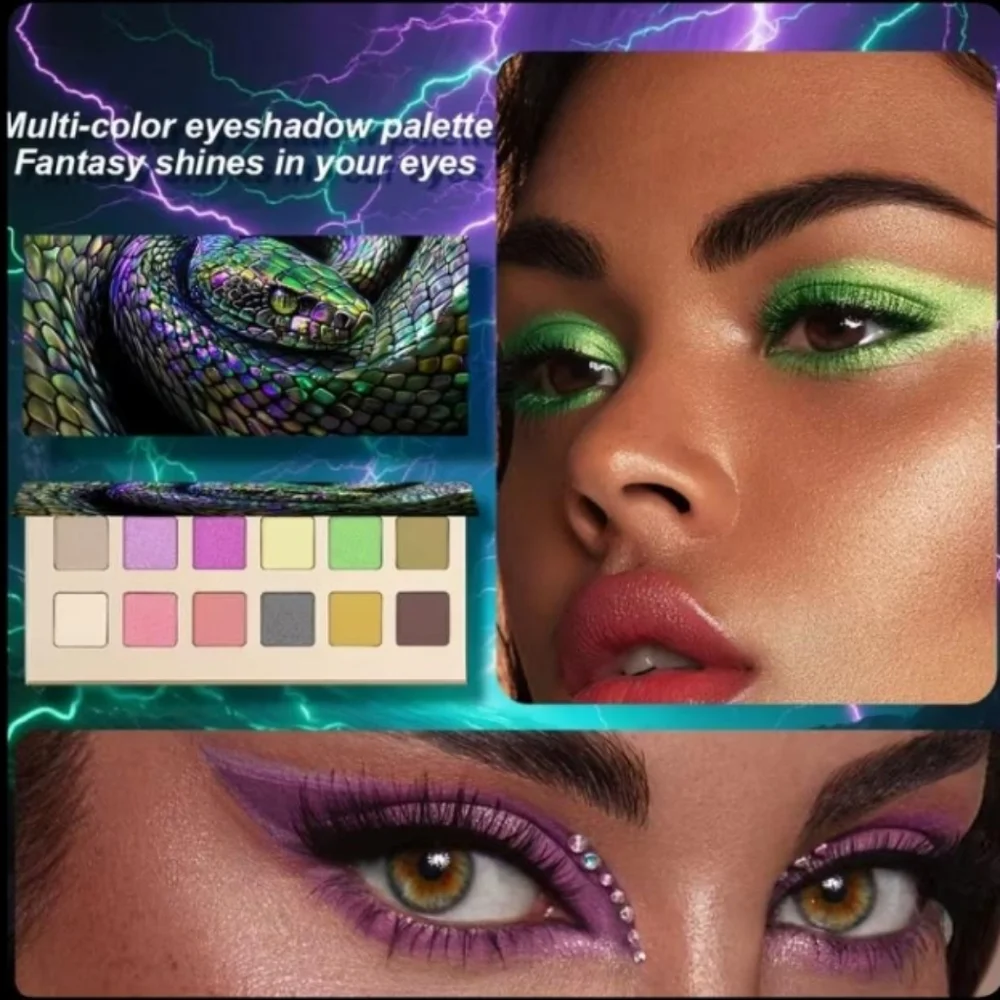 🆕️LIMITED EDITION 12 COLOR SERPENT HIGHLY PIGMENTED EYESHADOW PALETTE